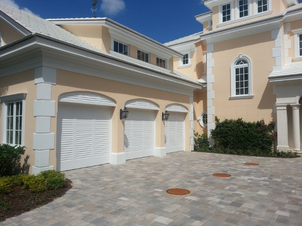 011 Eden Coast Louver door with Custom Louver Arched Inlays